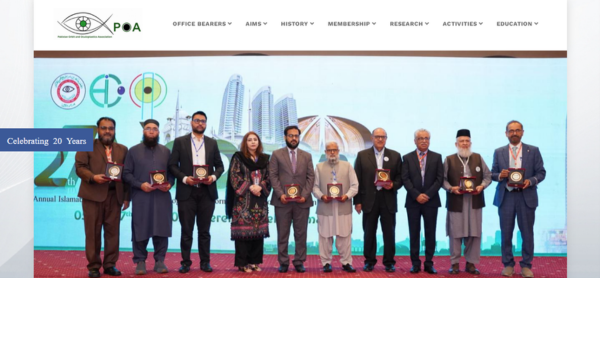 Pakistan Orbit and Oculoplastic Association website preview